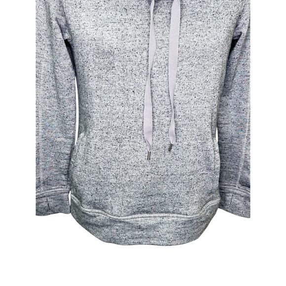 Steve Madden Gray Cowl Neck Pullover Sweatshirt Thumbholes Pocket Small - Picture 5 of 9